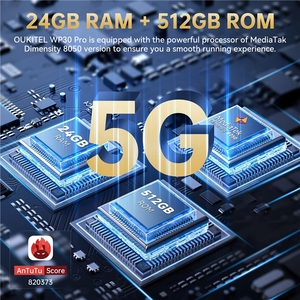 สำหรับ WP30 Pro 6.78 นิ้ว 12GB+512GB 11000mAh 120W 108MP 5G IP68 Octa Core Dimensity 8050 Android 13 สำหรับเล่นเกม กันน้ำ ขายตรงจากโรงงาน - Product Image 3