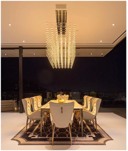 High End โรงแรมและบ้านเฟอร์นิเจอร์ไม้สังเคราะห์หนังเก้าอี้รับประทานอาหารโลหะสีเงินห<span class=keywords><strong>รู</strong></span>หราทันสมัยเก้าอี้ห้องรับประทานอาหาร - Product Image 2
