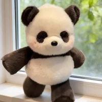 Juguetes de Peluche de la Serie RunRun, Panda Corriendo y Vaca de las Tierras Altas, Muñecos de Peluche, Compañeros Perfectos y Regalos Originales para Mayores de 14 Años