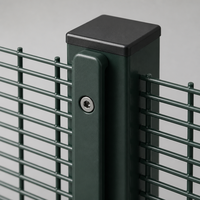 Clôture en treillis métallique de sécurité 358, panneau anti-escalade soudé avec grille horizontale dense pour périmètre