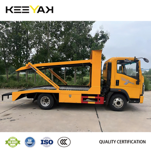 Camion porte-voitures à double pont HOWO 6 tonnes, camion plateau <span class=keywords><strong>de</strong></span> remorquage avec moteur Weichai pour un <span class=keywords><strong>transport</strong></span> automobile efficace - Product Image 4