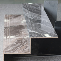 Carrelage de sol en céramique, style marbre poli, antidérapant, rainuré, carrelage en porcelaine, 30x120, carrelage pour escaliers