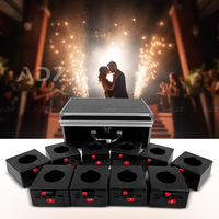 ADZ 8 Cues Noël 2 Télécommande Fontaine Froide Base Feux D'artifice Système De Tir Intérieur Sans Fil Mini Sparkler Machine De Mariage