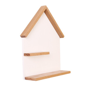 Ins Nordique style petit support de maison en bois massif étagère décorative chambre d'enfant enfants magasin de vêtements doux décoration murale - Product Image 5