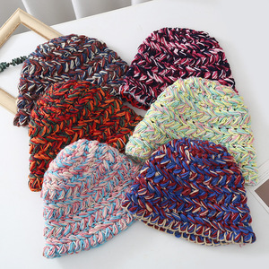 <span class=keywords><strong>Gorro</strong></span> de <span class=keywords><strong>Lana</strong></span> Tejido de Línea <span class=keywords><strong>Gruesa</strong></span> con Diseño de Arcoíris, Logotipo Personalizado, Unisex, Hecho a Mano, <span class=keywords><strong>Gorro</strong></span> de Pescador de <span class=keywords><strong>Ganchillo</strong></span>, <span class=keywords><strong>Gorro</strong></span> Protector Solar para Mujeres y Hombres - Product Image 2