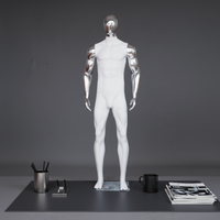 Mannequin Homme Corps Entier pour Magasins de Vêtements, Présentoir de Costumes, Modèle Masculin Style Athleisure
