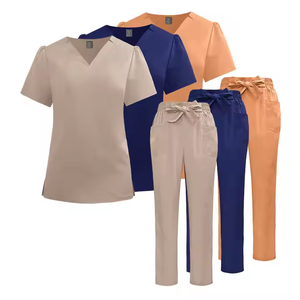 2025 ensembles d'uniformes d'infirmière personnalisés étiquette de conception à la mode uniforme de gommage de pantalon mignon pour les uniformes d'hôpital médical - Product Image 2