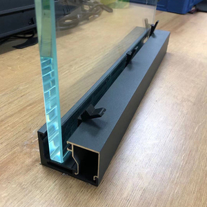 Đùn Nhôm Khung Kênh Hồ Sơ Cho Kính Văn Phòng Phân Vùng Tường - Product Image 2