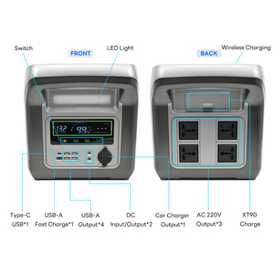 แบตเตอรี่พลังงานแสงอาทิตย์แบบพกพา <span class=keywords><strong>500w</strong></span> สำหรับตั้งแคมป์ Lifepo4 เครื่องกำเนิดไฟฟ้าพลังงานแสงอาทิตย์แบบพกพาสำหรับใช้ในบ้านและกลางแจ้งในกรณีฉุกเฉิน - Product Image 5