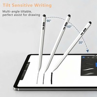Stylet Actif 2-en-1 avec Écran LED, Batterie Lithium 130 mAh, Autonomie 12-15h, Recharge Rapide Type-C, Fonctionnalité Magnétique, Rejet de la Paume