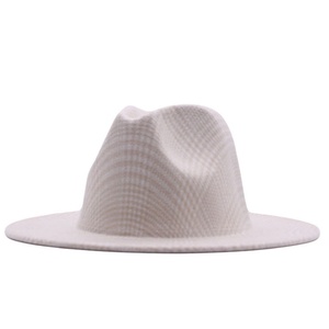 Sombrero de Lana Suave a Cuadros para Mujer, Moda Otoño Invierno, Nuevo Sombrero Clásico Estilo Jazz para Actividades al Aire Libre - Product Image 4
