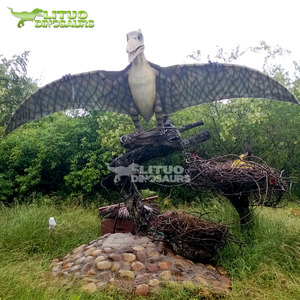 Dinopark-Robot de tamaño real, dinosaurio Pteranodon en jaula, Animatronic - Product Image 6