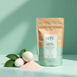 Tùy chỉnh kỹ thuật số in bán buôn đứng lên Túi Nhựa nhiệt niêm phong muối biển muối tắm túi bao bì <span class=keywords><strong>EcoFriendly</strong></span> - Product Image 5