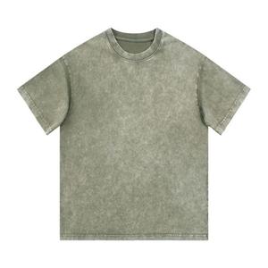 Camiseta Vintage de Manga Corta, Lavada, de Algodón Puro, Corte Holgado, Estilo Retro Americano, para Verano - Product Image 2