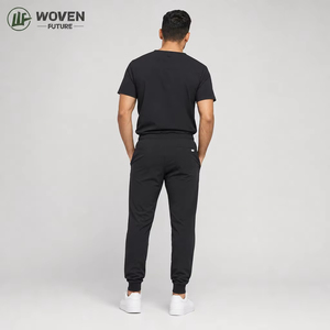 Shaoxing Woven Future <span class=keywords><strong>Tansen</strong></span> Jogger Scrub-Hosen Krankenhausuniform Unisex V-Ausschnitt Pflege-Set 4-Wege-Stretch-Strick Maßanfertigung OEM - Product Image 2