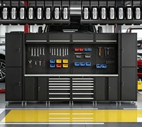 Armoire à outils combinée robuste de haute qualité, solution de rangement multifonctionnelle personnalisée pour garage et atelier de maintenance