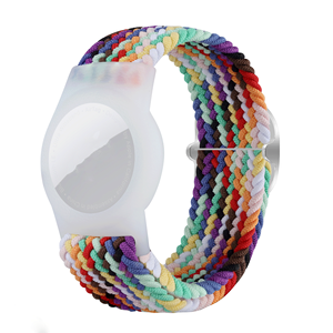 <span class=keywords><strong>Bracelet</strong></span> élastique tressé en nylon pour enfants à prix avantageux pour <span class=keywords><strong>Apple</strong></span> Airtag, <span class=keywords><strong>bracelet</strong></span> de montre pour enfants, étui pour Airtag, bracelets - Product Image 1
