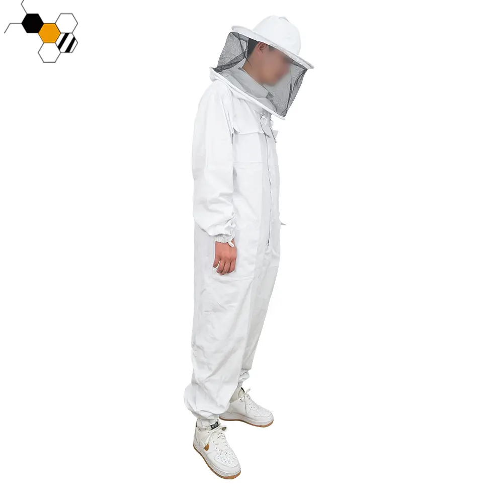 การเลี้ยงผึ้งอุปกรณ์ป้องกันสูทที่มีการระบายอากาศชุดผึ้งสูท