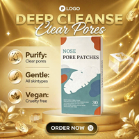 OEM Bandes nasales de qualité supérieure pour l'élimination des points noirs, masque peel-off, nettoyage en profondeur, resserrement des pores, soin de la peau, patchs adhésifs pour points noirs du nez