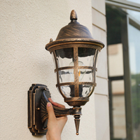 Applique murale extérieure étanche et antirouille, luminaire LED en forme de goutte d'eau, style vintage rétro