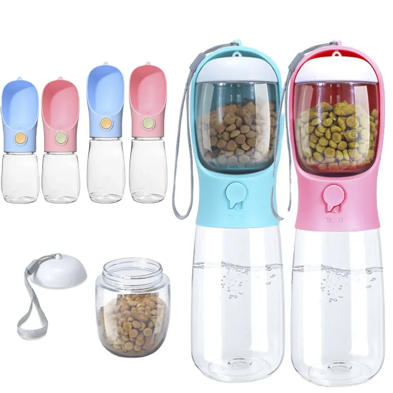 Tragbare Wasser flasche Travel Pet Drinker Auslaufs ichere Hunden apf futter behälter Hunde zubehör für Hunde Welpen trink flasche