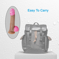 Jouets sexuels en silicone liquide imperméable, pénis avec vibrateurs G-Spot, sensation réaliste et douce pour la peau, énorme gode pour femme