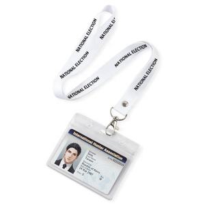 Customizable Eco-friendly Durable National Election President <b>Lanyard</b> Offset Printed Polyester Neck <b>Lanyard</b> Card <b>Holder</b> - Product Image 2
