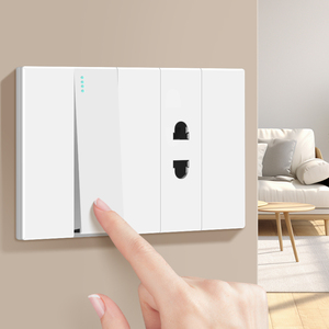 Nuovo 16A 220V noi interruttore a parete Standard con luci 118 e bianco grande pannello PC USB tipo <span class=keywords><strong>C</strong></span> per uso domestico - Product Image 3