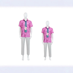 Camisa de cosplay de Nick Wilde con corbata, estilo hawaiano, disfraz de verano para hombre adulto, tela popelina - Product Image 4