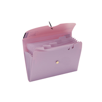 Dossier de classement accordéon personnalisé en PP, format A4, 7 pochettes, multicolore, pour la production en série, fournitures de bureau