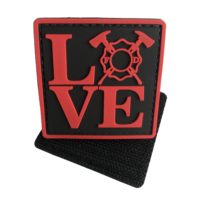 K9 Patch PVC Logo personnalisé Patch en caoutchouc souple pour vêtements avec cerceau et boucle