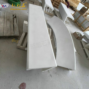 Nuevos Materiales de Construcción de Piedra, Banco Hueco de Alto Rendimiento, Concreto Gris, Muebles de Jardín para Interiores y Exteriores - Product Image 1