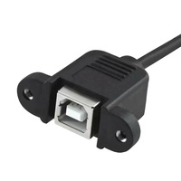 Montage sur panneau USB 2.0 droit mâle à B femelle de type B avec vis pour câble de communication d'imprimante