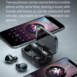Popular M10 TWS Earbuds 9D BT5.3 Touch Control Wireless Stereo Bass <strong>Earphones</strong> LED Digital Display AAC Codecs Waterproof Function - Product Image 5