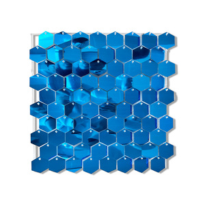 แผงปักเลื่อมทรงหกเหลี่ยมหลากสีพราวแผงวงจรสำหรับงานแต่งงานงานเลี้ยงวันเกิดงานเฉลิมฉลองดอกไม้ตกแต่งชุดเดรสติดผนัง - Product Image 5