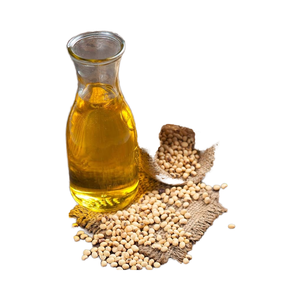 Huile de soja raffinée biologique à base de plantes (huile de soja) 100% huile hydrogénée pure dans une bouteille en verre - Product Image 1