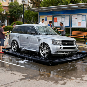 Tapis de lavage de <span class=keywords><strong>voiture</strong></span> <span class=keywords><strong>gonflable</strong></span> portable de 6 m, collecteur d'eau, tapis de confinement d'eau pour <span class=keywords><strong>voiture</strong></span> - Product Image 3