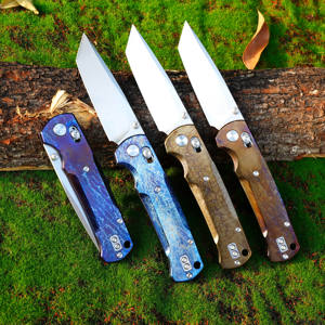GT-T0039-4 गर्म आउटडोर तह कैंपिंग चाकू टाइटेनियम मिश्र धातु रंगीन हैंडल सैंडब्लास्टिंग एण्डिजिंग पॉकेट चाकू टुनफायर - Product Image 5