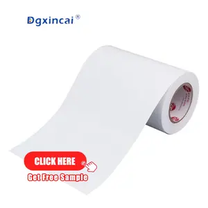 Adesivo personalizzato con Jumbo Roll autoadesivo in vinile fustel adesivo con Logo del marchio adesivo in vinile bianco lucido etichetta in pellicola in polipropilene