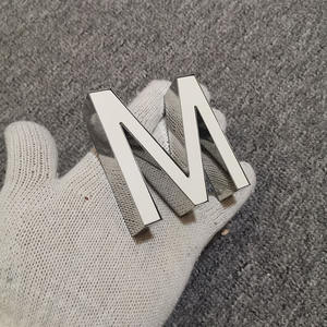 Letras de acero inoxidable pulido, letras de <span class=keywords><strong>Metal</strong></span> y latón, signo de <span class=keywords><strong>Metal</strong></span>, plateado, pulido, personalizado, venta al por mayor - Product Image 2