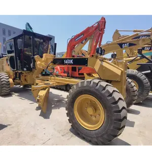 Motoniveladora Caterpillar 140K usada, máquina de construcción de carreteras original de segunda mano 140G 140h 140K de motoniveladoras CAT