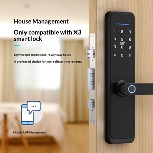 Serratura Intelligente Wi-Fi Tuya con Cloud, Impronta Digitale 3D a Semiconduttore, Biometrica in Lega di Zinco per Porte in Legno, Sicurezza per Casa, Appartamento, Hotel <span class=keywords><strong>X3</strong></span> - Product Image 3