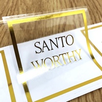 Étiquette autocollante transparente personnalisée, impression personnalisée, autocollant de logo transparent imperméable pour rouge à lèvres, flacon cosmétique