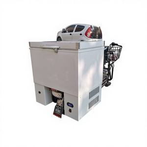 Mini <span class=keywords><strong>chambre</strong></span> froide portable 128L DC24V, boîte de livraison réfrigérée pour crème glacée, fruits de mer, boîte réfrigérée pour moto pour aliments - Product Image 4