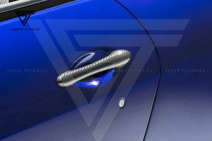 Poignées de porte extérieures en fibre de carbone gauche et droite pour Maserati Granturismo <span class=keywords><strong>Grancabrio</strong></span> GT GC GTS <span class=keywords><strong>MC</strong></span> - Product Image 2