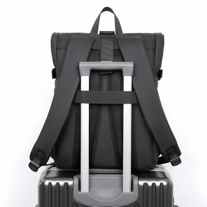 Custom Logo Men <b>Backpack</b> Waterproof Durable Anti Theft <b>College</b> School Roll up Laptop <b>Backpack</b> Bag - Product Image 3