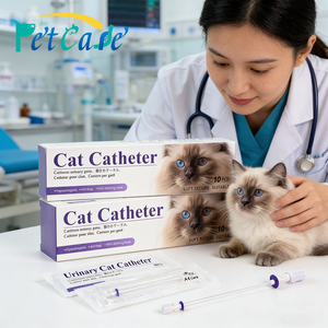 Catetere Urinario per Gatti 0.8mm/1.0mm/1.3mm Confezione in Inglese, Riduzione del Formazione di Calcoli Urinari, Strisce Reattive Veterinarie - Product Image 1