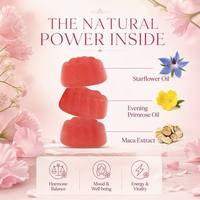 Gummies Beauté Ménopause Marque Privée – Soulagement des Inconforts Physiques Périodiques – Compléments Santé Multivitamines pour Femmes