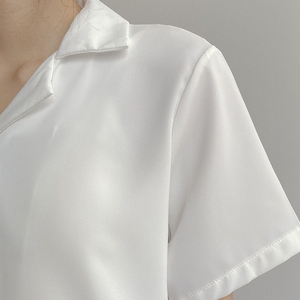 <span class=keywords><strong>Chemise</strong></span> Vintage coupe ample pour <span class=keywords><strong>femme</strong></span> avec boutons - Product Image 4