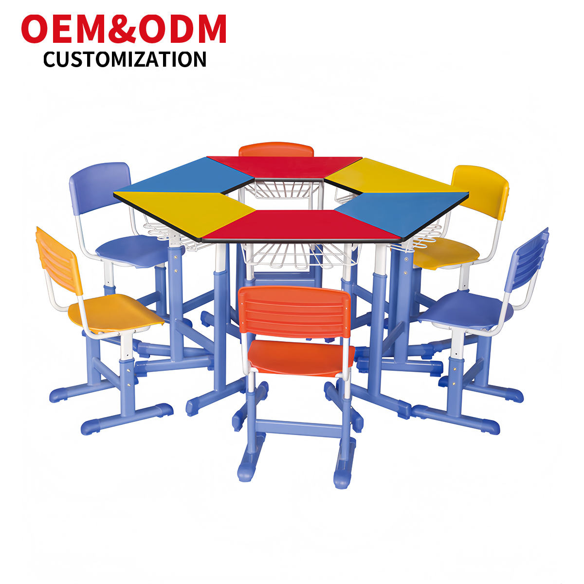 Hexagonal Furniture School Durable Adjustable Solutions